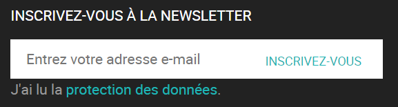 Exemple : Abonnement à la newsletter pour les visiteurs non inscrits de la vitrine