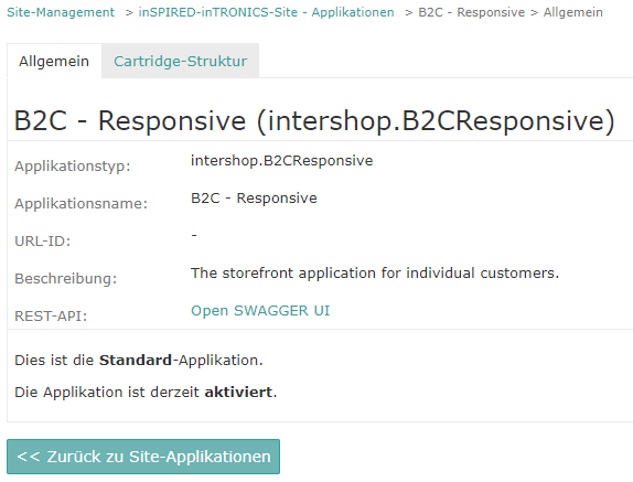 Allgemeine Informationen zur Applikation