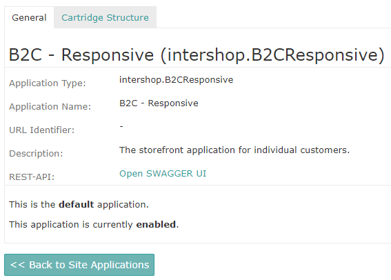 General application data