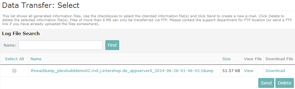 Information files manager
